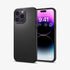 ACS04766 - iPhone 14 Pro Max Case Thin Fit in black showing the back
